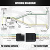 Gonice 25Ft 4 Pin Trailer Wiring Harness Extension Kit, 4-Way