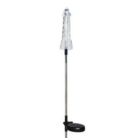 Solaration 1028 Solar Powered Lighthouse Garden Stake Light for Outdoor Living