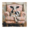 Cow Bathroom Wall Art Pink Cute Cow Painting Cute Cattle