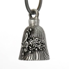 Milwaukee Leather MLB9010 'Music Notes' Motorcycle Good Luck Bell | Key Chain Accessory for Bikers - One Size
