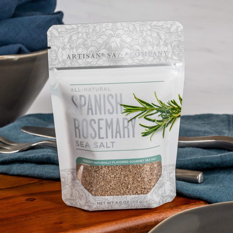 Artisan Salt Company Fusion Naturally Flavored Spanish Rosemary Sea Salt,