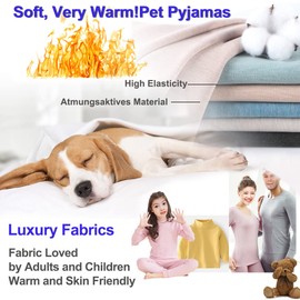 HuaLiSiJi Dog Pyjamas Cotton Pyjamas for Dogs, Elastic and Take off Suitable for Small and Medium Dogs (Large, Gray)