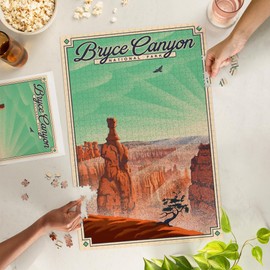Lantern Press 1000 Piece Jigsaw Puzzle, Bryce Canyon National Park, Utah, Bryce Point, Lithograph
