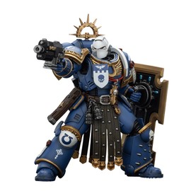 JOYTOY Warhammer 40,000 1/18 Action Figure Ultramarines Torvald with Power Sword, Stormshield and Bolt Pistol Collection Model Birthday Gifts