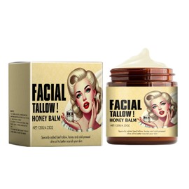 Whipped Beef Tallow and Honey Balm: New Beef Tallow for Skin - Whipped Tallow Honey Balm - Grass Fed Grass Finished Organic Tallow Face Moisturizer Cream, Body Lotion for Skin Care