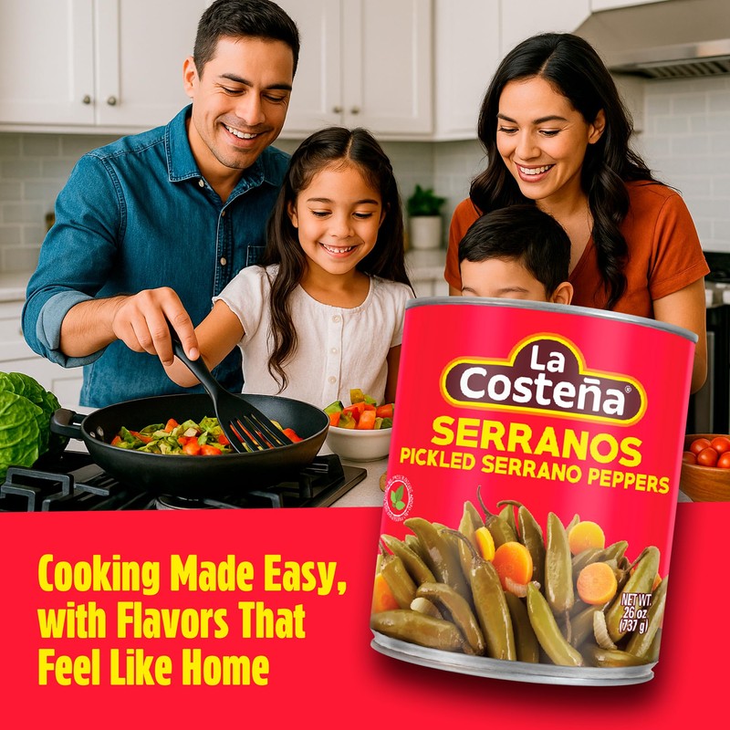 La Costeña Whole Serrano Pepper & Sliced Carrots - Spicy