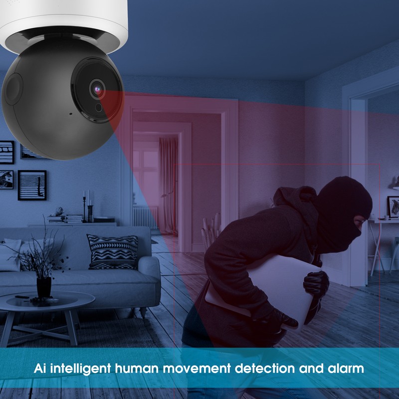 1080P WiFi Camera AI Smart Human Detection Infrared TwoWay Intercom