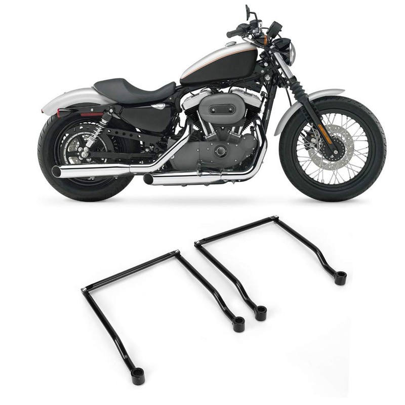 VOBOR Saddle Bag Bracket - Universal Iron Motorcycle Side Saddlebag