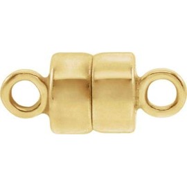 14K Yellow Round Magnetic Clasp
