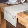 Premier Decorations Christmas Holly Berry Cotton Table Runner Green and