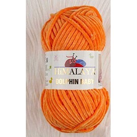Himalaya Dolphin Baby Yarn 5 Pieces 5 x 100 g Baby Wool 500 g (17.63 oz) Wool Super Bulky Baby Blanket Yarn 655 Yds (600 m) Velvet Yarn, Himalaya Yarn, Baby Yarn, Crochet Yarn Velvet Yarn (80316)