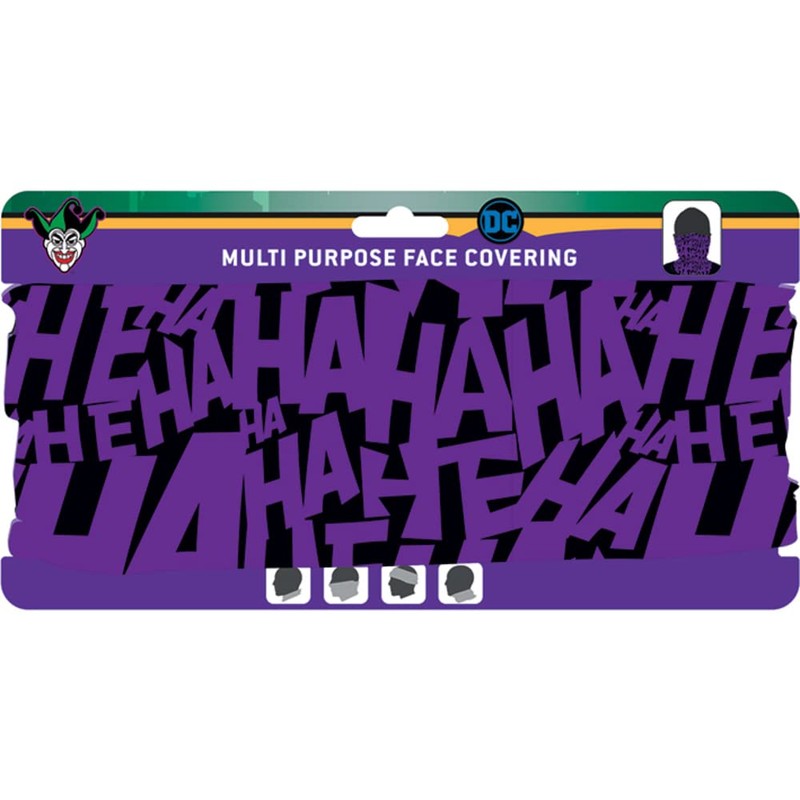 DC Joker Unisex Multipurpose Face Covering, Neck Warmer bandana