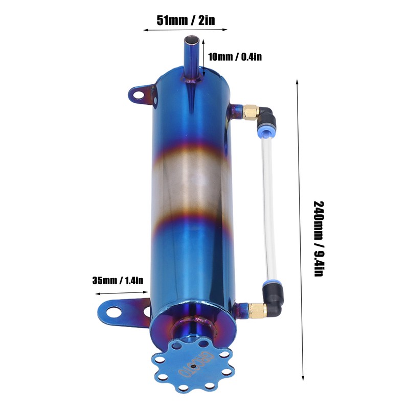 500ML Radiator Cooling Coolant Tank Overflow Catch Can Reservoir Aluminum