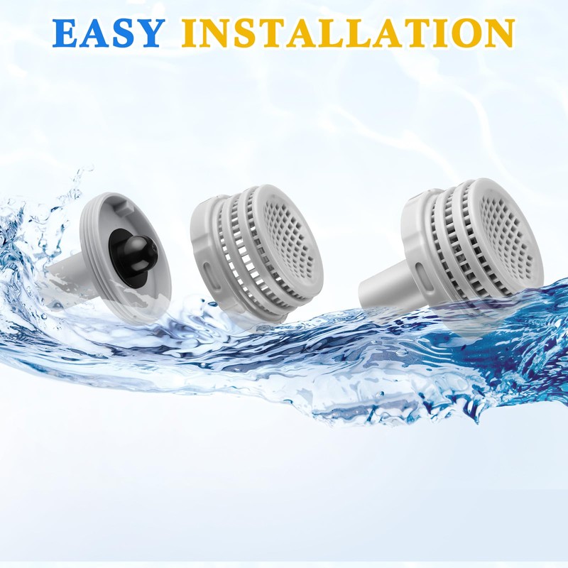 Pushglossy 13 Pcs Swimming Pool Water Jet Connectors Replacement Parts