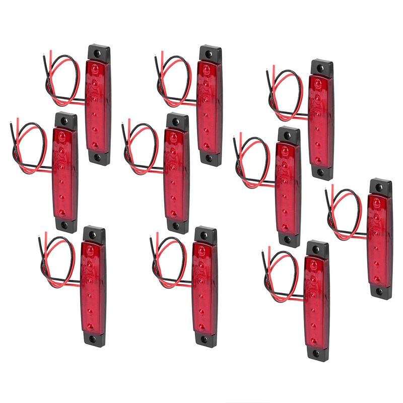 10Pcs/Set Truck Side Marker Light Signal Warning Indicator Lamp with