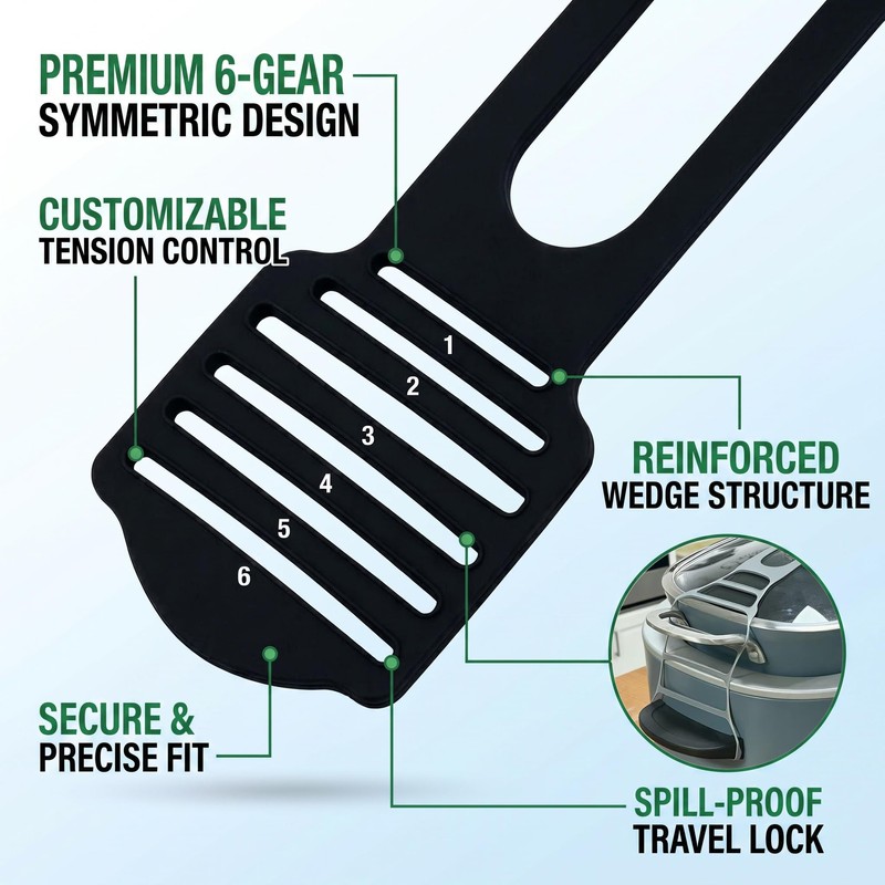 Rxuiael Adjustable Silicone Lid Lock Strap for Slow Cookers and