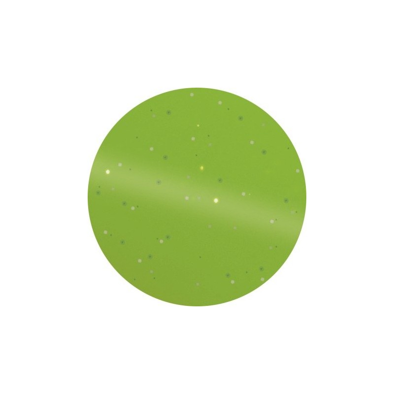 Unbekannt Round Feather Curry Comb with Glitter Handle - Green