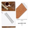 SHINEOFI Stainless Steel Cork Back Ruler Non Slip Metal Measuring
