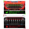 OKLSG LED Grill Lights for Jeep Wrangler JL JLU 2024