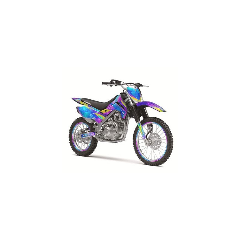 2008-2018 KLX 140 Space KADET Galaxy Senge Graphics Complete Kit