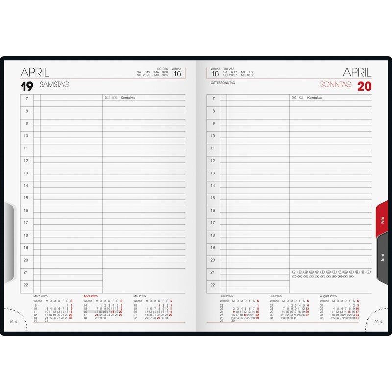 BRUNNEN Book Calendar Model 765 (2025), 1 Page = 1