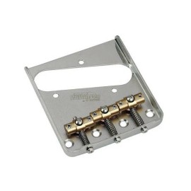 Gotoh Wilkinson Gotoh Vintage Tele Bridge With Tilt Swivel Saddles Nickel TB-5128-001