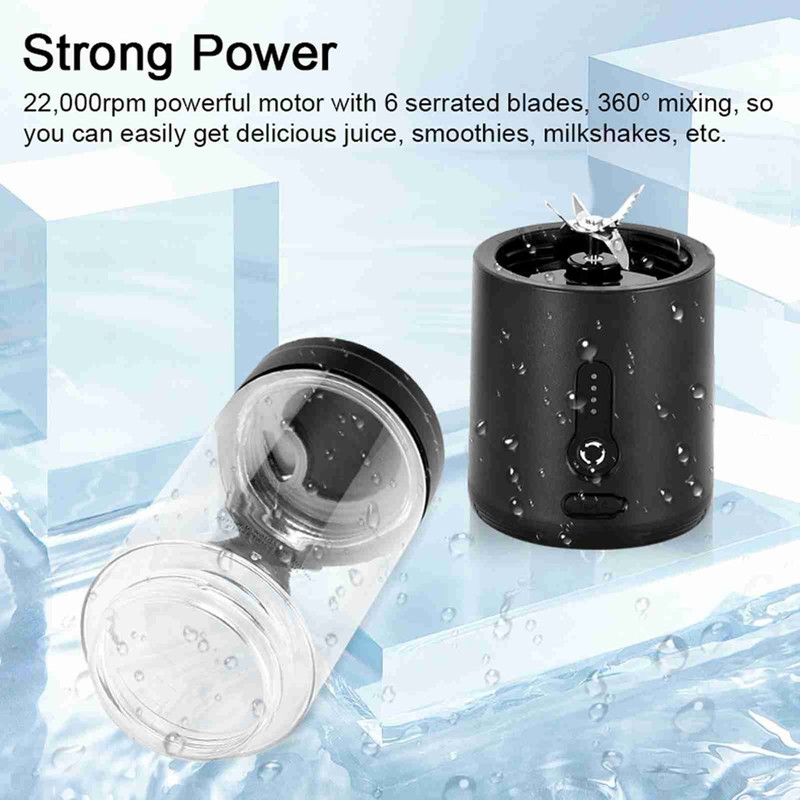 Portable Blender Cup USB Electric Fruit Juicer Rechargeable Juice Mixer