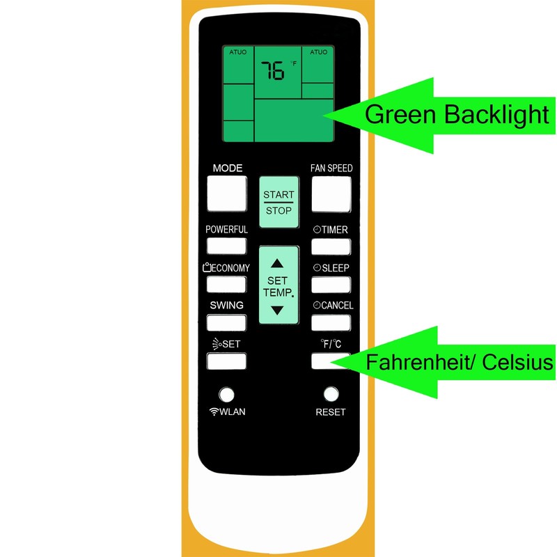 XINJISHIMIN Replacement for Fujitsu Air Conditioner Remote Control AR-RPB1U 9334141007