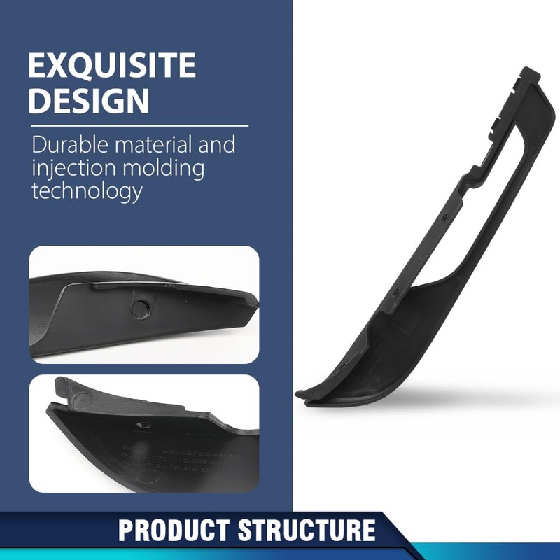 PIT66 Front Lower Bumper Air Deflector 2Pcs Compatible with Land