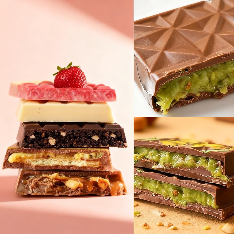 Vyooxcy 2 Pack Chocolate Bar Mold Silicone 10"x6.7", Deep Candy