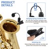 Wireless Saxophone Microphone System,Flexible 360° Rotation Violin Microphone,2.4G Wireless Technology