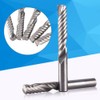 5pcs Tungsten Carbide End Mill Single Flute Spiral CNC Milling
