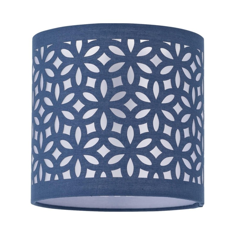 firstchoicelighting Set of 2 Navy Blue Table Lamp Shades, Lampshades