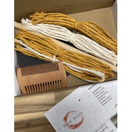 Macrame Kit for beginners, leaf wall hanging craft kit Macrame leaves DIY set Make your own