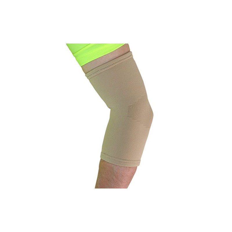 Medical Grade Elastic Compression Elbow Support, Beige Tubular Sleeve -