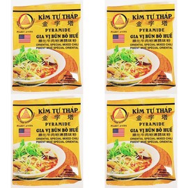 Oriental Special Mixed Chili Seasoning for Bun Bo Hue, Vietnamese Soup Base, Product of USA,2Oz,4 Packs 順化牛肉粉湯調味粉