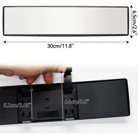 Car Wide-Angle Panoramic Rearview Mirror Anti-Glare Interior Mirror