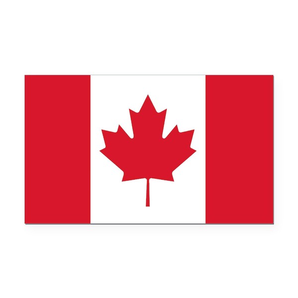 CafePress Canadian Flag Rectangle Car Bumper Magnet