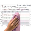 Younikat Girl’s School Timetable, DIN A4, Wipeable and Re-Writable, pink