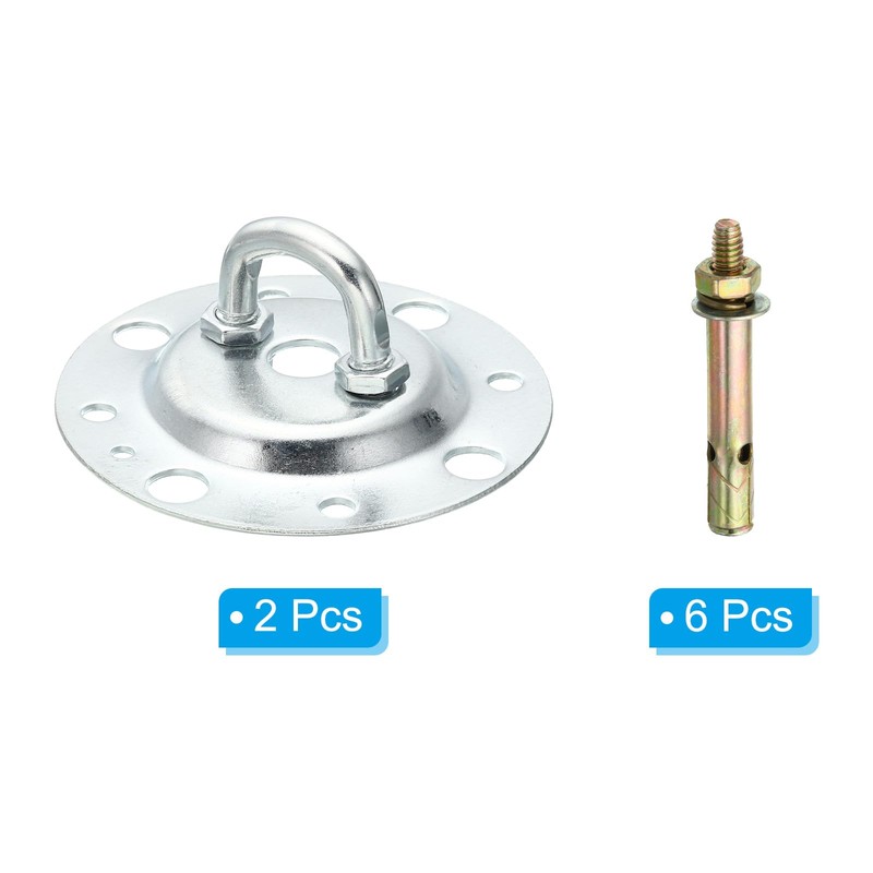 PATIKIL 176lbs 90mm Steel Ceiling Hooks, 2pcs Ceiling Fan Hook