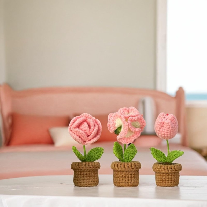 DIY Beginner's Crochet Kit: 6-Piece Set with Yarn, Easy Instructions