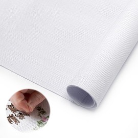 YDHfdc Embroidery Fabric Linen 1.5x1m Aida 14 Count Cross Stitch Fabric Large Aida Fabric White Embroidery Cloth Fabric for Embroidery, DIY Handicrafts