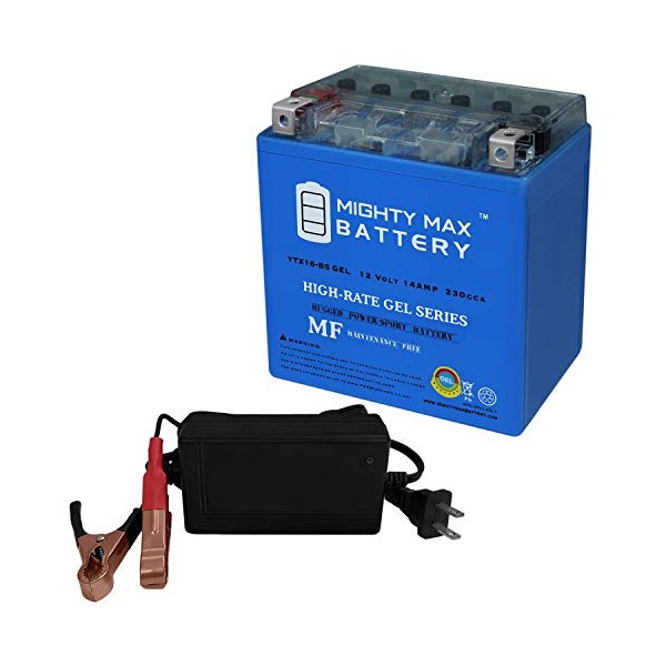 YTX16-BSGEL Battery for Suzuki VZR1800 M109R 1800CC + 12V 4Amp Charger