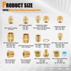 95PCS Brass Pipe Fittings Assortment Kit NPT Adapter,Hex Nipple,Hex Coupling,Reducer