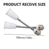 2Pcs Light Socket Extender,Flexing Neck All Directional Light Bulb Socket