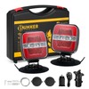 Wireless Trailer Lights Kit, Adjustable Magnetic Towing Lights with Brake