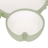 Crab Suction Plate with Suction Cup Base Silicone Divided Plate