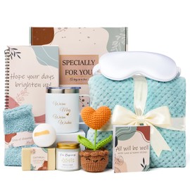 Sywxary Get Well Soon Gift Basket for Women, After Surgery Care Package, Feel Better Inspirational Gifts for Sick Friends & Sympathy Recovery, Thinking of You Gift Box