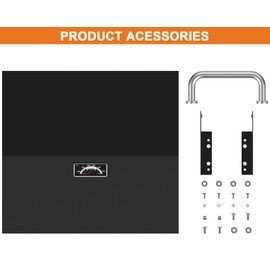 Upgraded Griddle Hinged Lid for Blackstone 17'' Griddle w/Front Grease Catcher, 5010 Hard Cover Griddle Hood for Blackstone 17'' Table Top Grill Griddle 1650 & Blackstone 17 Griddle Accessories,Black