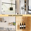 Alise Glass Shelf Brackets 2Pcs, Adjustable Shower Glass Clamps, Heavy